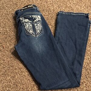 Stylish Kids' Denim Jeans with Embroidered Pockets